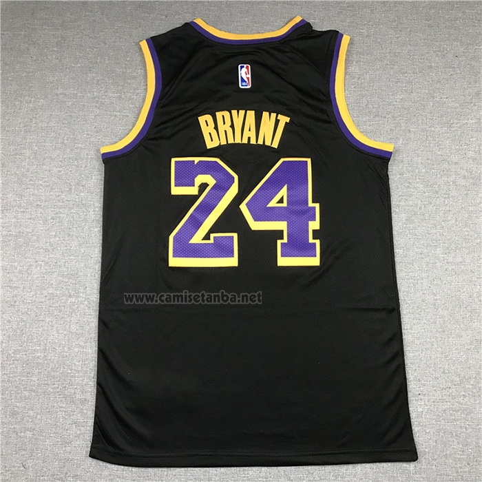 Camiseta Los Angeles Lakers Kobe Bryant #24 Earned 2020-21 Negro